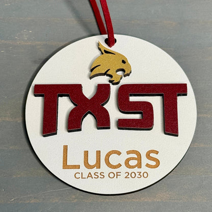 Texas State TXST Bobcats ornament