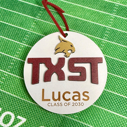 Texas State TXST Bobcats ornament