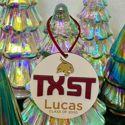 Texas State TXST Bobcats ornament