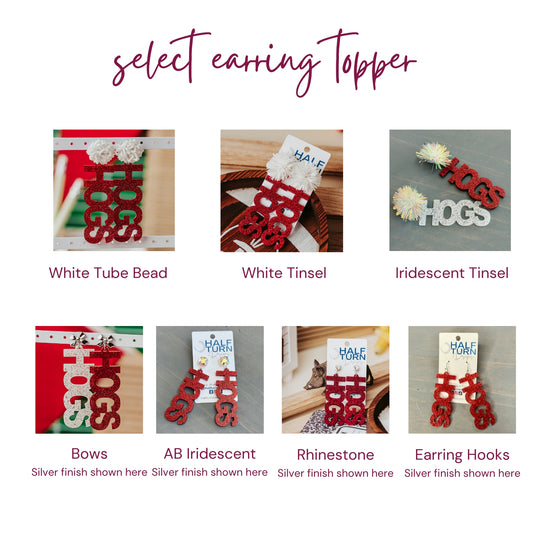 University of Arkansas HOGS Earrings