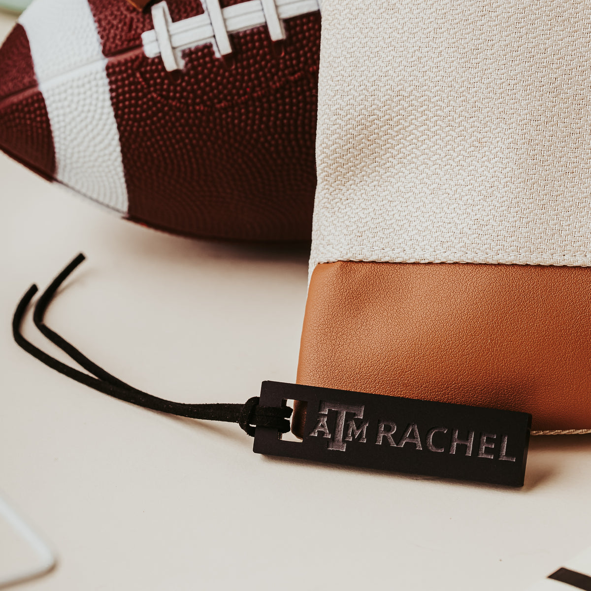Texas A&M Personalized Bag Tag – Custom Acrylic ID Tag for Backpacks, Luggage & Sports Bags | Officially Licensed Aggie Gift